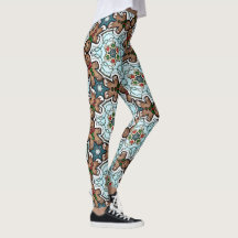 Leggings de Natal do Homem de Biscoito