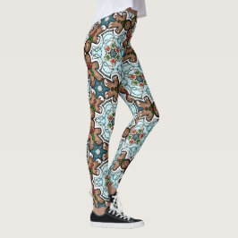 Leggings de Natal do Homem de Biscoito