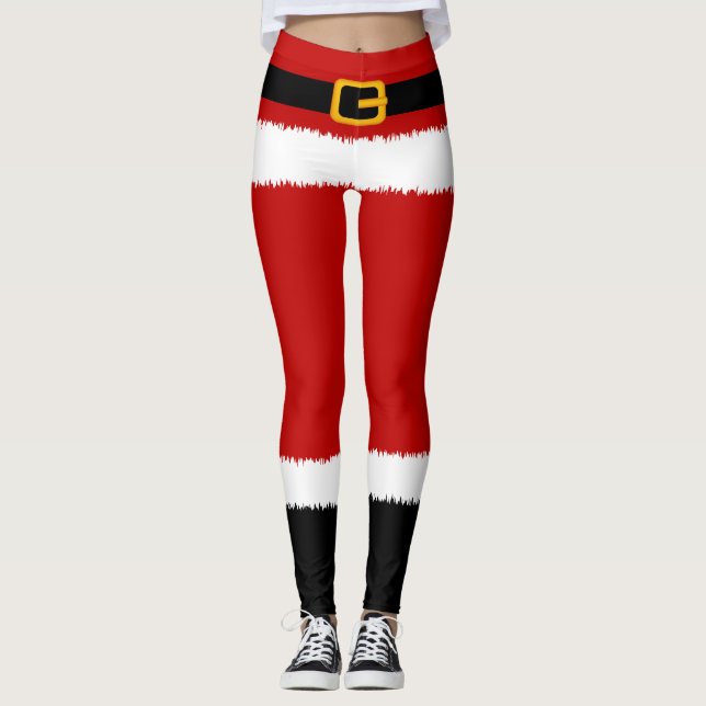 Leggings de Natal do Santa Claus (Frente)