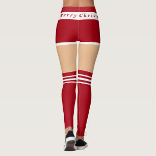 Leggings de Natal engraçadas Sra. Papai Noel