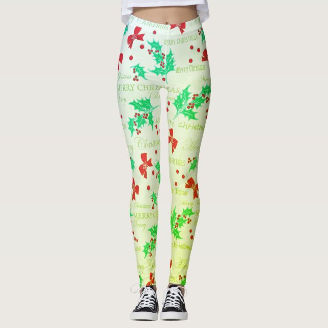 Leggings de Natal Feliz (Frente)