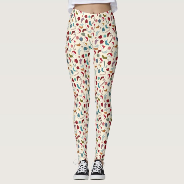Leggings de Natal Festivo (Frente)