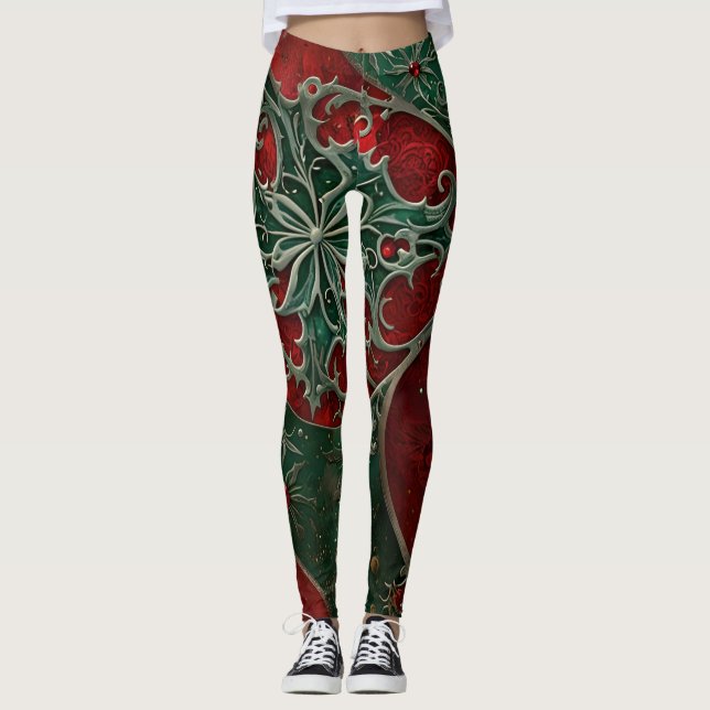 Leggings de Natal Gótico (Frente)