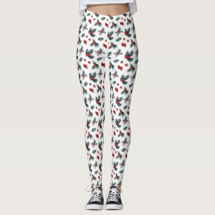 Leggings de Natal Holly e Berries