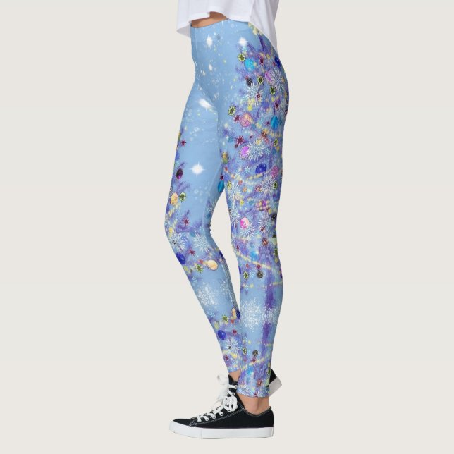 Leggings de Natal Linda Árvore de Natal (Esquerda)