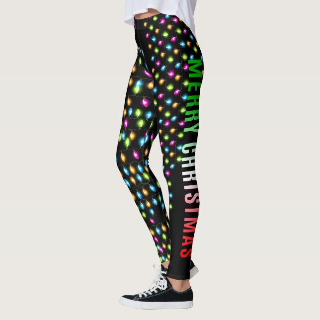 Leggings de Natal, luz de Natal (Esquerda)