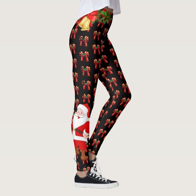 Leggings de Natal Papais noeis Personalizam Escolh (Direita)
