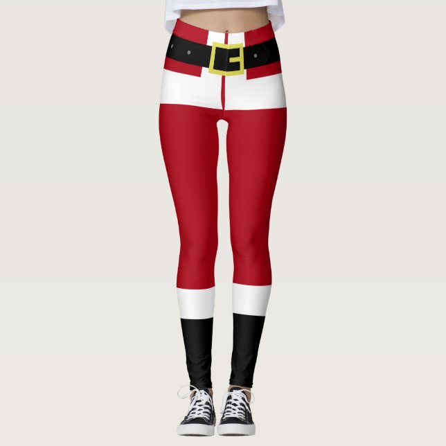 Leggings de Natal - Presente Santa Claus (Frente)