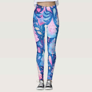 Leggings de Natal Rosa