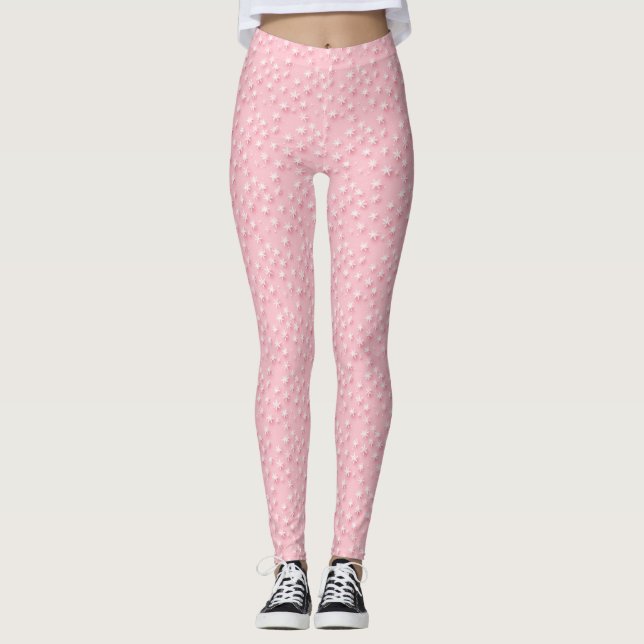 Leggings de Natal Rosa (Frente)