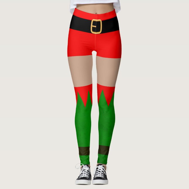 Leggings de Natal Sexy Elf (Frente)