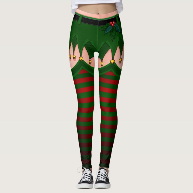 Leggings de Natal Sexy Elf (Frente)