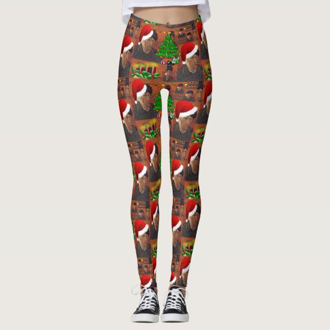 leggings de Natal van gogh (Frente)