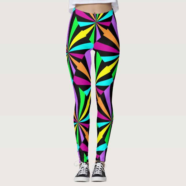 Leggings de neon Pop de cor (Frente)