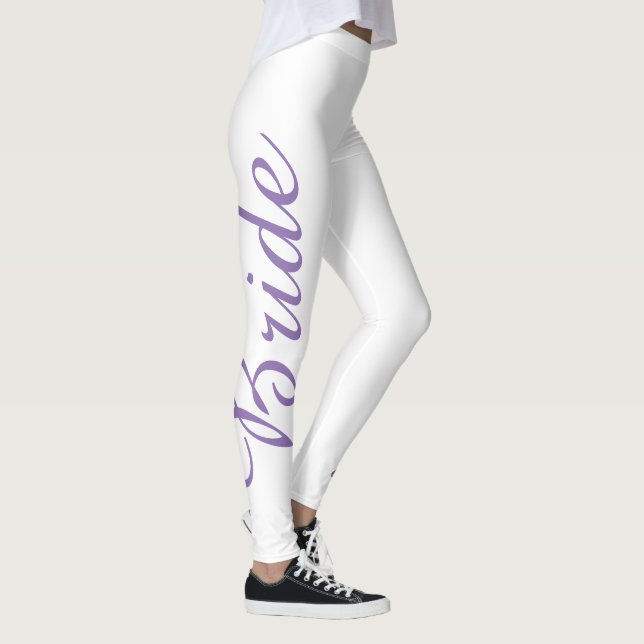 Leggings de noiva de bolos roxos (Direita)