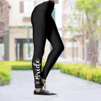 Leggings de noiva personalizadas com monograma | C