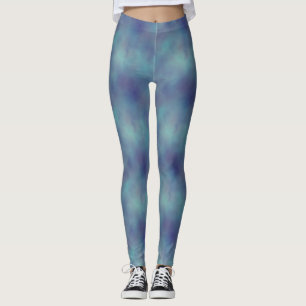 leggings de nuvens azuis