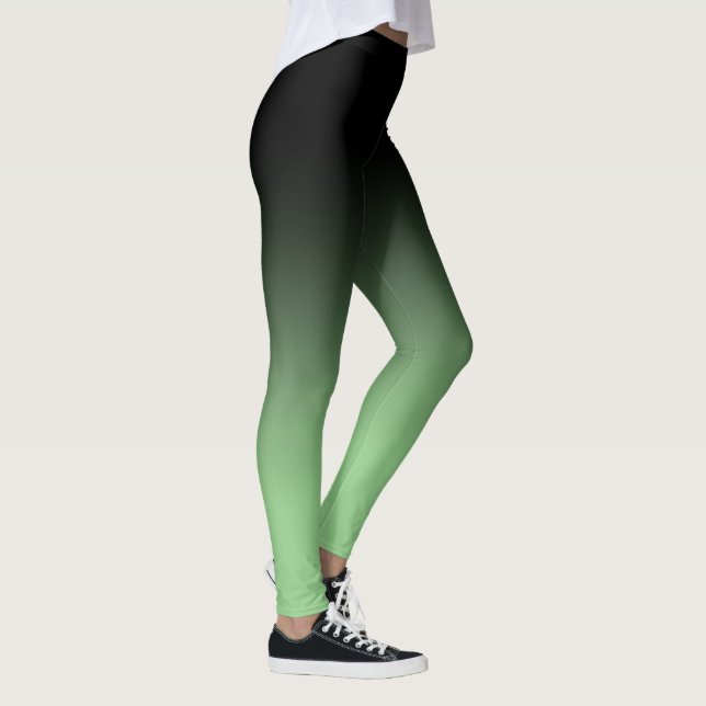 Leggings de Ombre Preto Matcha (Direita)