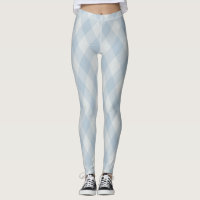 Leggings de padrão de árgila azul-bebê - Cozy e ch
