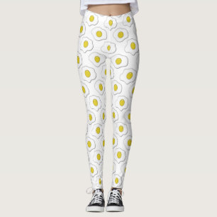 Leggings de padrão de Bolinhas de ovo fritas