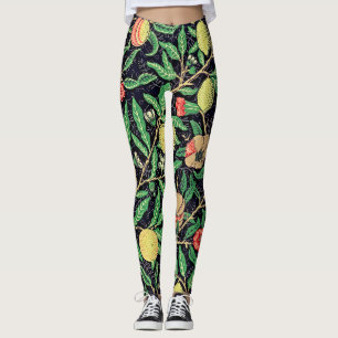Leggings de padrão de Fruta de safra - Elegância d