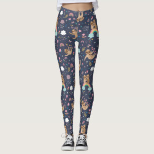 Leggings de padrão de inclinação