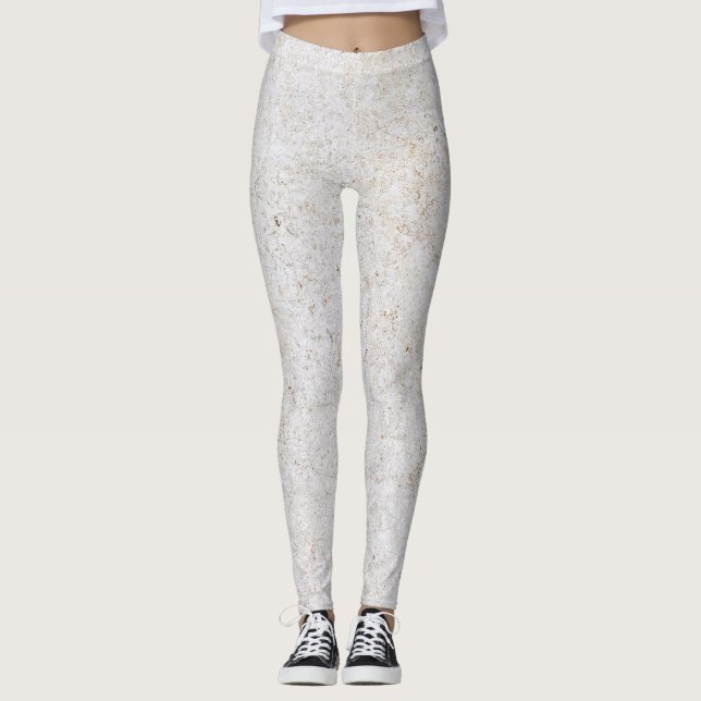 Leggings de padrão de pedra natural (Frente)
