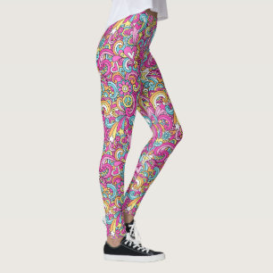 Leggings de padrão do Hippie 60