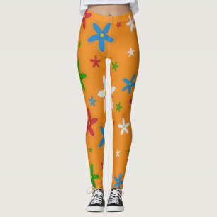 Leggings de padrão floral