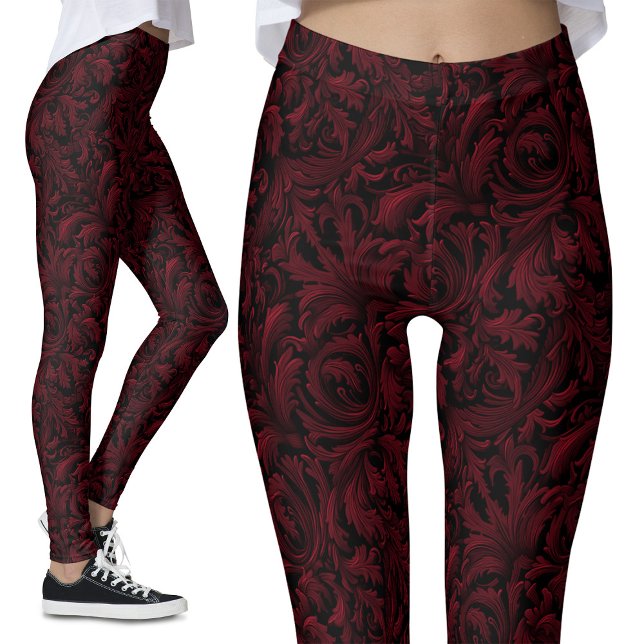 Leggings de padrão gótico - nostalgia gótica (Criador carregado)