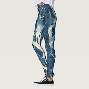 Leggings de padrão Icy Winter