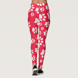 Leggings de padrão impresso para mulheres, de form