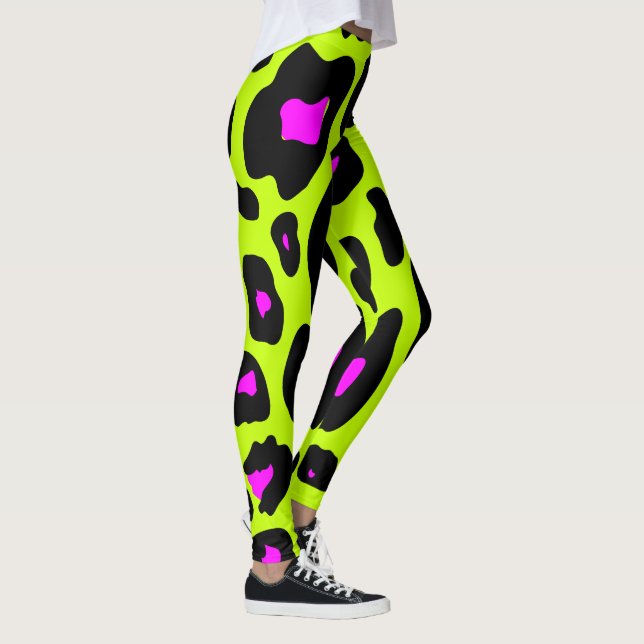 Leggings de padrão leopardo da Trendy 80 (Direita)