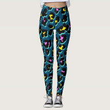Leggings de padrão leopardo da Trendy 80