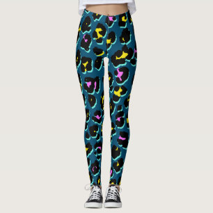 Leggings de padrão leopardo da Trendy 80