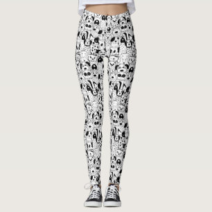Leggings de padrões de cães