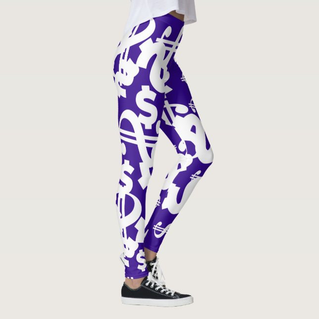 Leggings de padrões de dólares incríveis (Direita)