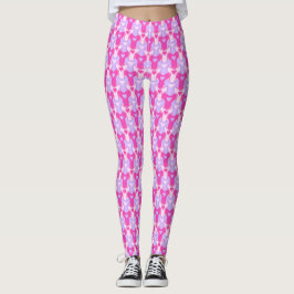 Leggings de padrões do coração do namorados
