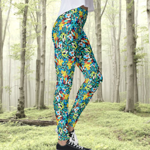 Leggings de padrões do Petal Party