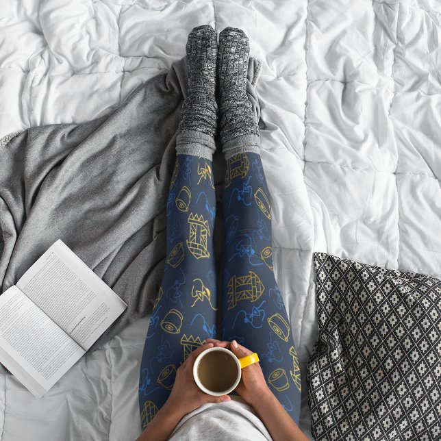 Leggings de padrões festivos tribais (Criador carregado)