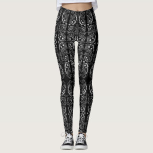 Leggings de Paisley Black Bandana