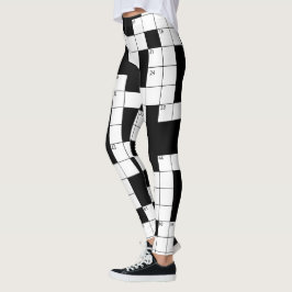 Leggings de Palavras Cruzadas