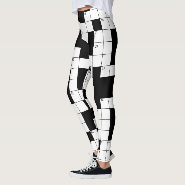 Leggings de Palavras Cruzadas (Esquerda)
