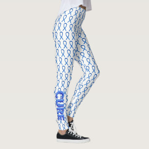 Leggings de Palavras Personalizadas da Fita de Sen