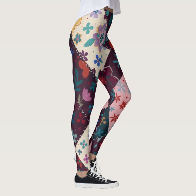 Leggings de Patchwork Bonito (Direita)