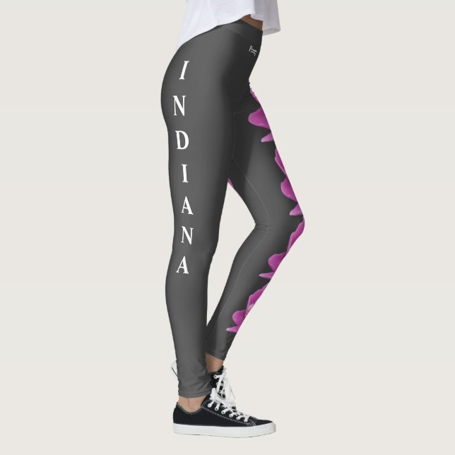 Leggings de Península de Flor do Estado de Indiana (Direita)