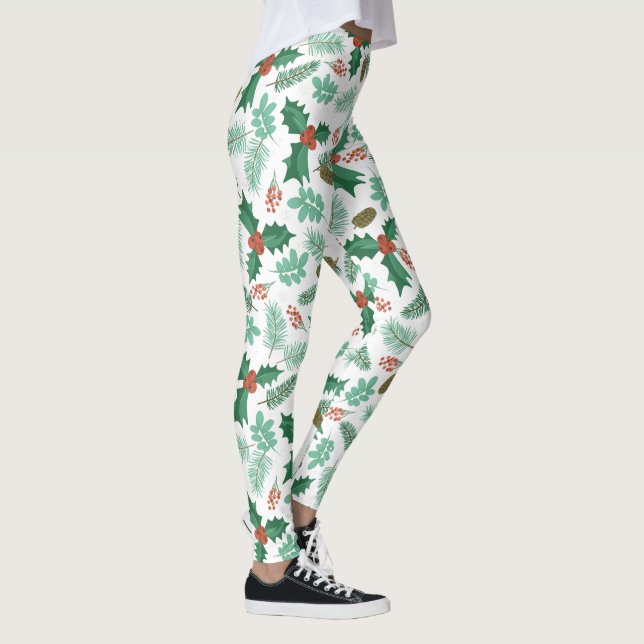 Leggings de pinho e salgadinho de Natal (Direita)