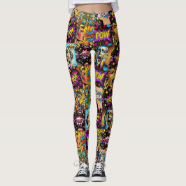 Leggings de Pop de arte OMG - Legal