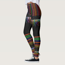 Leggings de Pop de Moda de Arte Nail 3