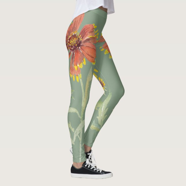 Leggings de potência da margarida (Direita)